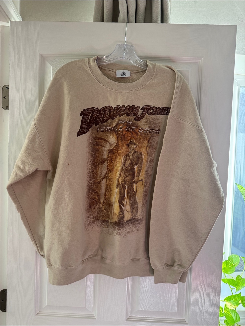 Disney Cream Indiana Jones Temple of Doom Graphic Crewneck